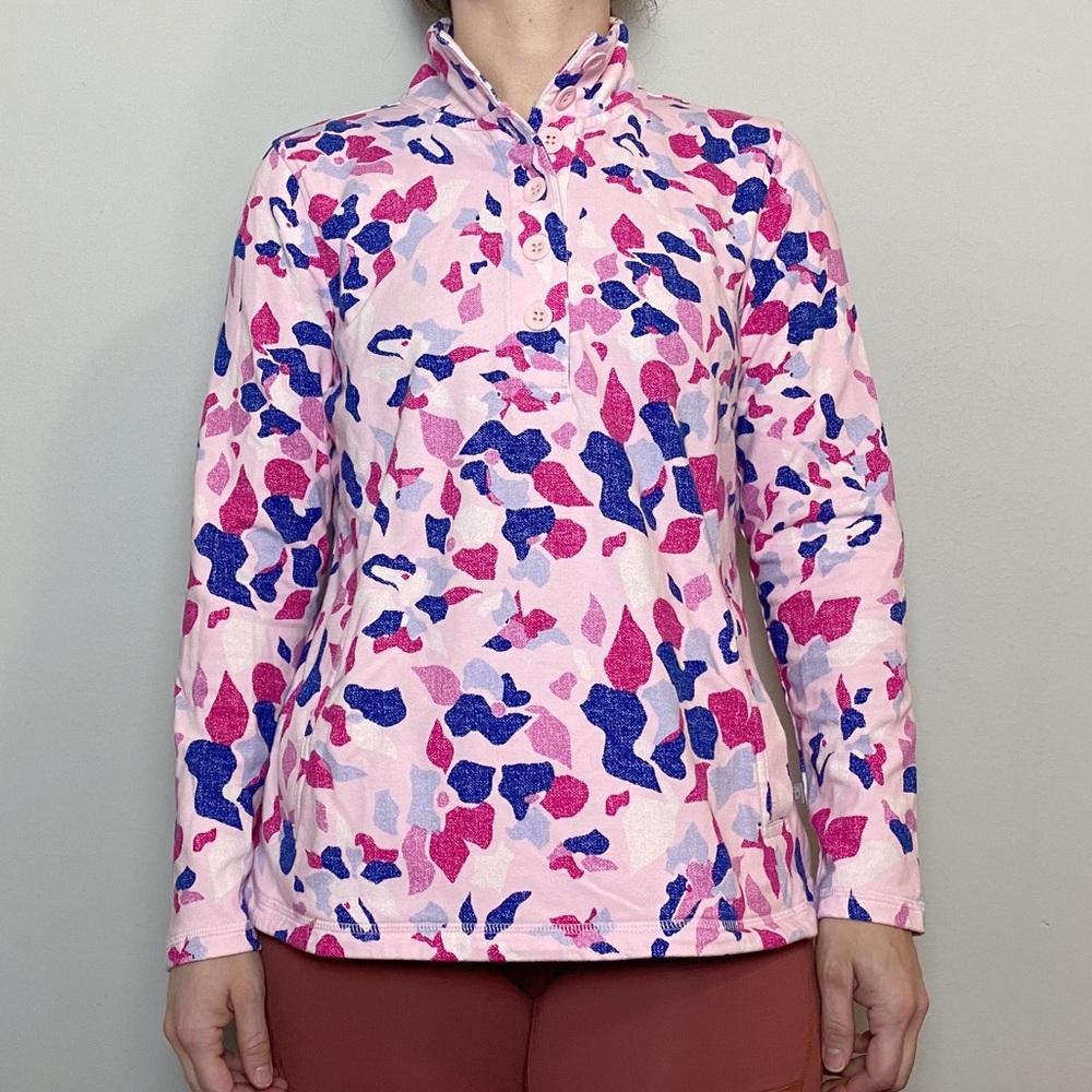 Talbots Multicolor Printed Activewear Pullover